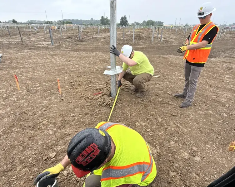 Helical pier installation