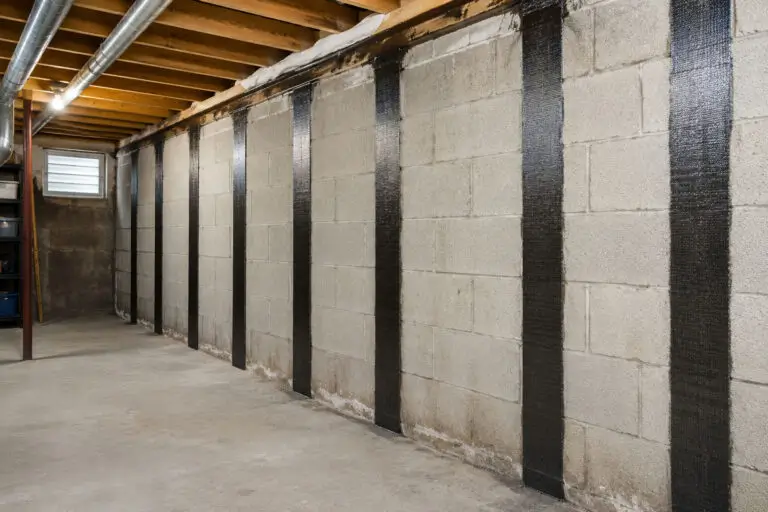 Carbon fiber wall support