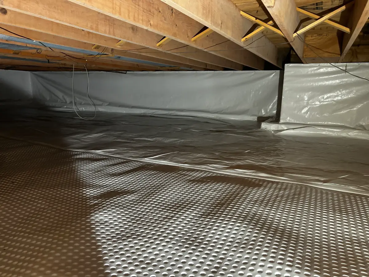 Crawl space encapsulation work