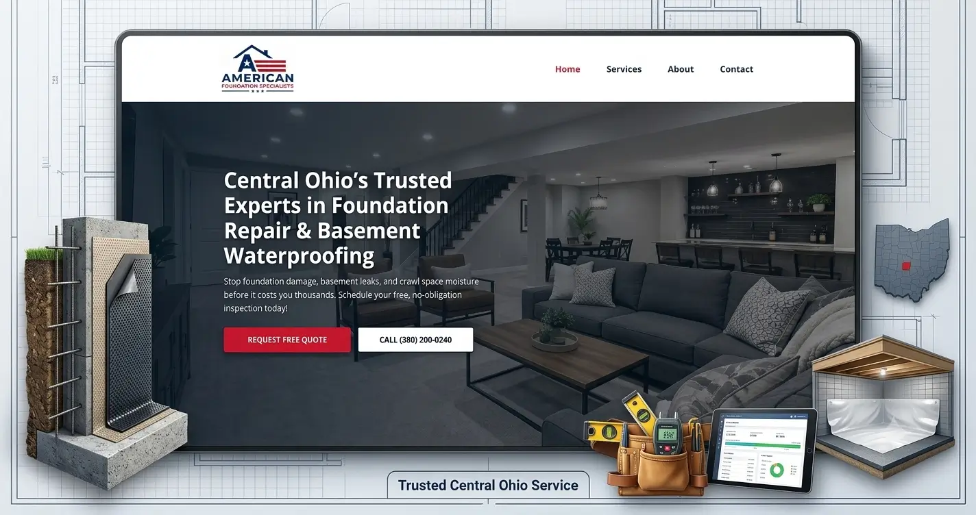 American Foundation Specialists website screenshot